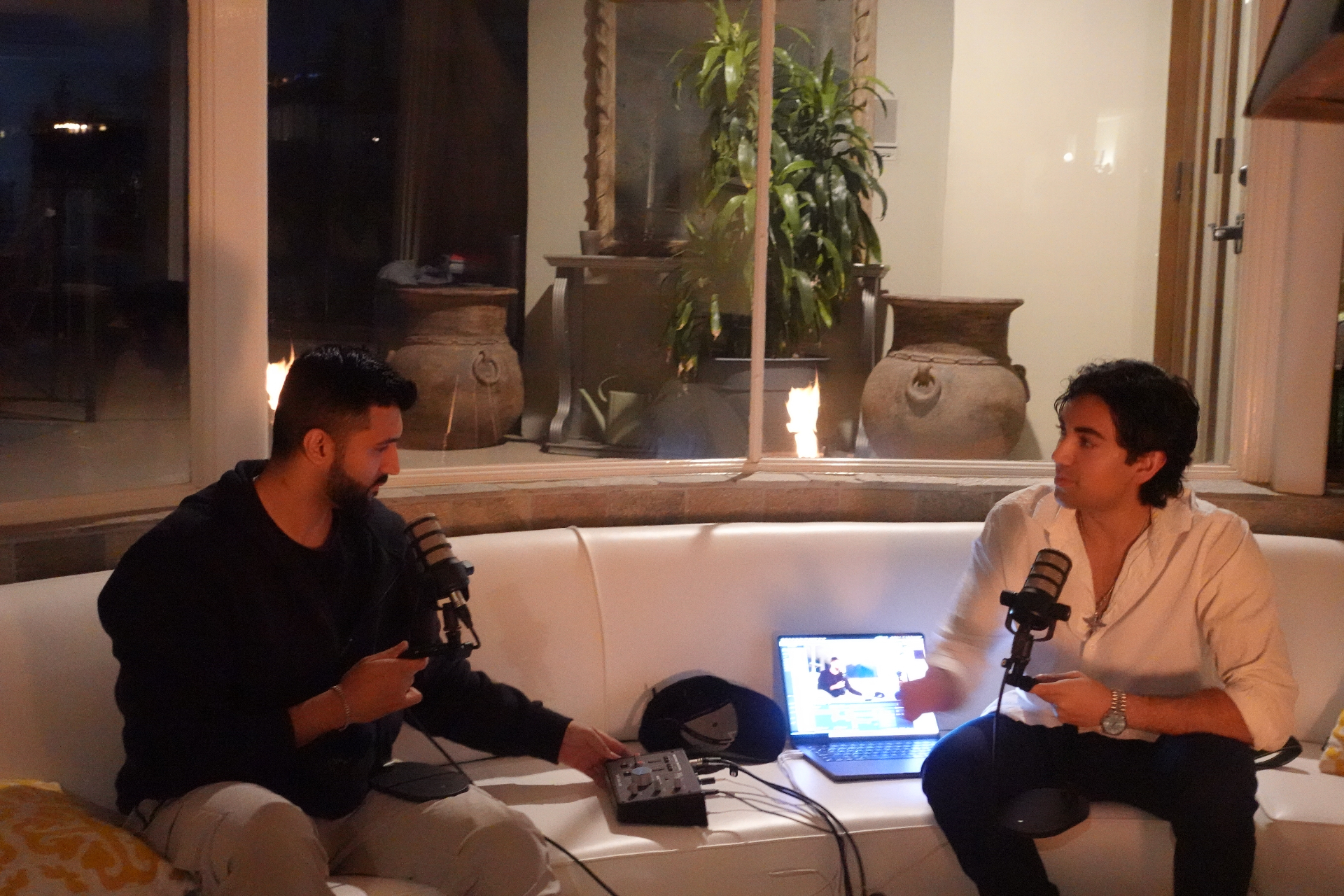 Dr. Shubh Dhruv in conversation during a podcast interview